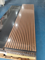 Panneau acoustique en bois écologique à lattes, réduction du bruit, panneau acoustique pour plafond, décoration de pièce