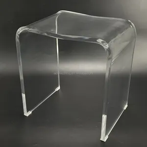 wholesale Custom clear acrylic stool bench lucite Coffee Table