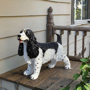 Лидер продаж, реалистичная скульптура кокер-спаниеля, устойчивая к погодным условиям, в натуральную величину, статуя собаки для сада и внутреннего использования на открытом воздухе - Product Image 5