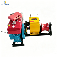 Treuil à câble robuste YILI 5T 8T, alimenté au diesel, à essence ou électriquement, avec boîte de vitesses manuelle multi-vitesses
