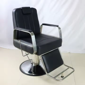 Vente en gros de chaises de barbier pour salon chaise de salon de coiffure en cuir durable avec base chromée en provenance de Chine - Product Image 2