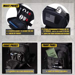 Gilet tattico professionale gilet di alta qualità per la formazione di <span class=keywords><strong>Airsoft</strong></span> e uso di dovere tattico gilet Bag - Product Image 2