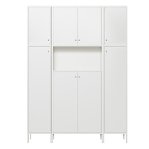 Armario de Almacenamiento de Acero, Organizador de Zapatos de Gran Capacidad, Tipo Vertical, para Sala de Estar o Dormitorio, Metálico, Rectangular, Ahorra Espacio - Product Image 5