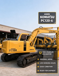 Excavadora de cadenas Komatsu PC120-6 usada, original de Japón, 12 toneladas, excavadora de segunda mano con pocas horas de trabajo, en venta - Product Image 1
