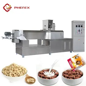 Crispy Corn Flakes Breakfast Cereals Making Machines Processing Line Corn Flakes Puff Snacks Food Dryer Extrusion Machine