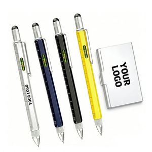 Bolígrafo Multifunción Personalizado con Logotipo al por Mayor, Regalo Promocional de Alta Calidad para Oficina y Negocios, Bolígrafo Multifunción 6 en 1 - Product Image 1