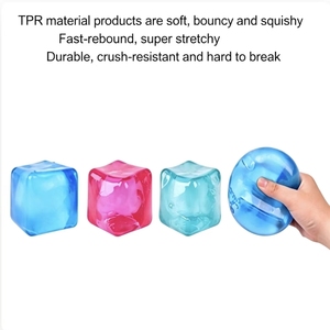 Jouet en argile personnalisé en forme de cube de glace - Pâte à modeler super extensible avec surface brillante et 24 couleurs - Product Image 4