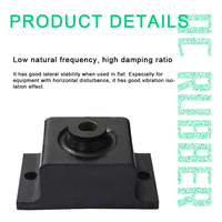 Aisladores Antivibración de Caucho Natural Negros, Certificación ISO9001, Servicios OEM, Dureza 70 Shore para Generadores