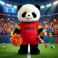 Vêtements à thème panda en vente, ensembles de vêtements panda en vente, vêtements rouges personnalisés pour hommes et femmes, événement sportif du Nouvel An