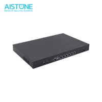 AISTONE i7 4600M Pare-feu industriel Routeur 2*DDR3 1*M.2 NVME, 2-4SFP+10G Appareil pare-feu 6*2.5G Lan PC