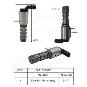 Otomobil parçaları yeni eksantrik mili pozisyon aktüatör Solenoid vana motor zamanlama yağ kontrol vanası 06E109257T Touareg araç için - Product Image 3