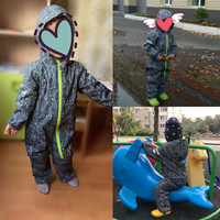 Combinaisons imperméables pour garçons, 2 pièces, sur mesure, avec capuche, pour le printemps et l'automne