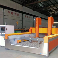 Machine de gravure sur pierre JK-1525, routeur de fraisage CNC, moteur PLC à noyau de roulement de 5,5 kW, coupe de marbre, de granit, de carreaux, de baignoire