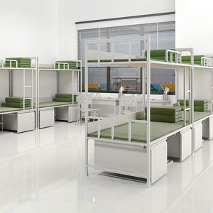 Foshan <span class=keywords><strong>lit</strong></span> superposé en métal Twin Over Twin <span class=keywords><strong>pas</strong></span> <span class=keywords><strong>cher</strong></span> <span class=keywords><strong>avec</strong></span> échelle escaliers cadre en acier stockage <span class=keywords><strong>matelas</strong></span> en fer pour <span class=keywords><strong>adulte</strong></span> dortoir maison école - Product Image 5