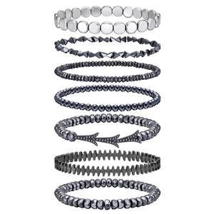 Pulsera de Alta Gama Personalizada, Delicada, Regalo para Hombre, Pulseras de Cadena con Cuentas Negras de Alta Calidad - Product Image 1