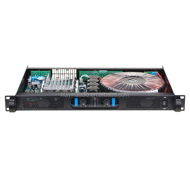 1U Amplifier Lightweight Two Channels Professional Power Amplifier 250W 8 Ohm Aluminium Shell Portable Outdoor Use Pro Amps A250