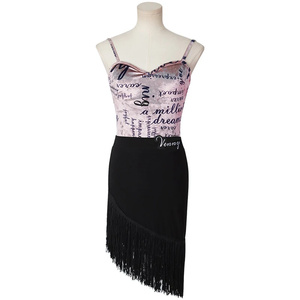 Vennystyle Mới Nhất Chất Lượng Cao Trang Phục Ăn Mặc Latin Trang Phục Trang Phục Treo Tua Phong Cách Mùa Xuân/Mùa Hè Tiêu Chuẩn Quốc Gia Khiêu Vũ Váy - Product Image 1