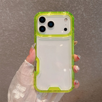 Funda Transparente Antichoque de 3 Capas en TPU y PC para Celulares iPhone 17 Pro Max, 16 y 15 Pro Max