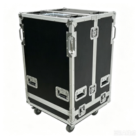 Flight case OEM empilable pour enceintes Line Array, protection pour enceintes D&B CCL8, conception à 3 ouvertures, avec 4 roues et rainures