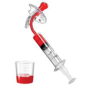 Commercio all'ingrosso personalizzato Logo Baby medicina siringa ciuccio per l'alimentazione orale del bambino silicone dispenser di farmaci alimentatore contagocce liquido - Product Image 1