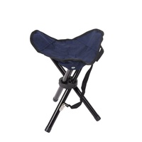 Tabouret pliable en toile, tabouret de camping pliable triangulaire avec trois pieds et étui de transport gratuit