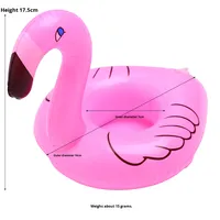 Porte-gobelet gonflable Flamingo Donut Citron Pastèque Ananas Crabe Coeur Sous-verre pour Parcs Aquatiques