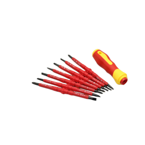Juego de destornilladores aislados, destornilladores magnéticos multifunción con ranura y Phillips, herramientas manuales de reparación para electricistas profesionales, 8 Uds. - Product Image 2