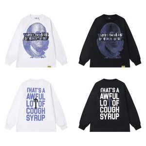 Camiseta de manga larga de algodón tipo waffle para hombre, estilo urbano, holgada, con hombros caídos, 100% algodón tejido, de la colección That's Awful Lot Cough Syrup - Product Image 1