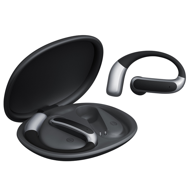 W05 Open-Ear Earbuds with Earhooks Lightweight Secure Fit All-Day Comfort 50H Playtime IPX4 Waterproof V5.4 for Running