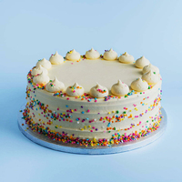 Modèle de gâteau en résine, faux gâteau blanc personnalisé pour décoration de gâteau d'anniversaire