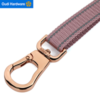 Accessoires de laisse pour animaux de compagnie avec logo personnalisé, boucle en alliage de zinc, mousqueton pivotant robuste
