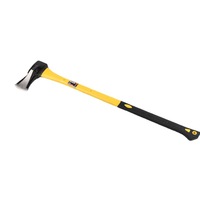 Hache à feu forgée en acier à haute teneur en carbone, hache à fendre avec manche en plastique PP de 90 cm pour couper le bois et la lutte contre l'incendie