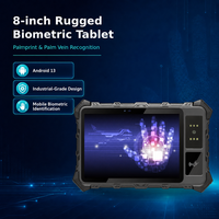 Tablette Android robuste IP65 8 pouces 8000 mAh NFC 4G GPS BT5.0 avec reconnaissance de veine palmaire, empreinte digitale, reconnaissance faciale, APK personnalisé, accès OEM ODM