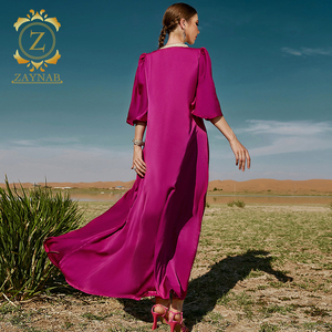 Zaynab musulman Jalabiya saoudien <span class=keywords><strong>Djellaba</strong></span> Dubaï Satin Patchwork strass robe pour <span class=keywords><strong>arabe</strong></span> fête réception de mariage - Product Image 5