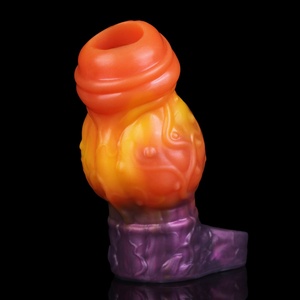 YC-2195 Hollow Dog Knot <b>Dildo</b> Penis Sleeves Sheath Flexible Cock Extender Sleeve - Product Image 5