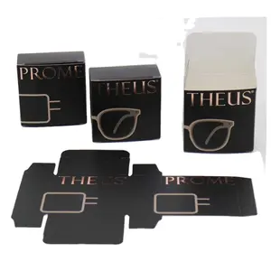 Business Display Foldable Black Paperboard Gift Card Box Embalagem para Consumer Electronics