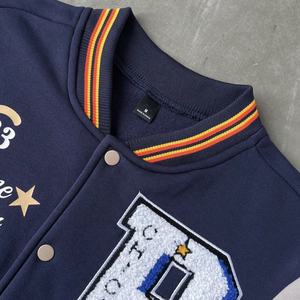 Veste de baseball streetwear personnalisée avec patchwork, design coloré, lettrage graphique, broderie, impression, coupe-vent d'hiver pour homme - Product Image 3