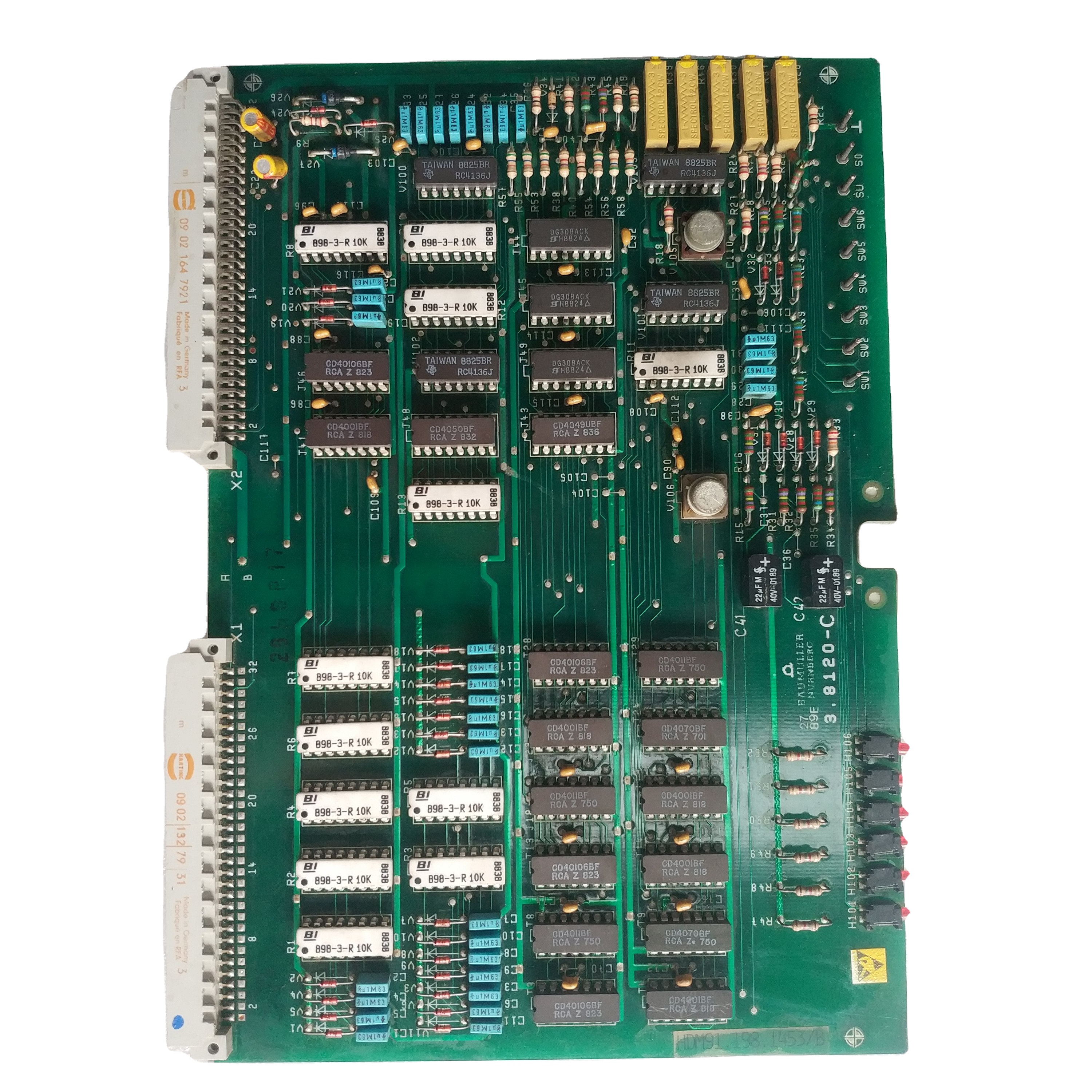 Original SLO SPV WAN SRJ Control Card 91.198.1453 for HEIDELBERG