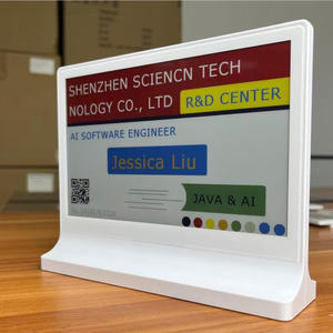 Ble Api E Ink Double Side Smart <b>Table</b> Nameplate E-Ink Name Card <b>Display</b> Electronic <b>Table</b> Sign Nameplate For Reserve Conferences - Product Image 1