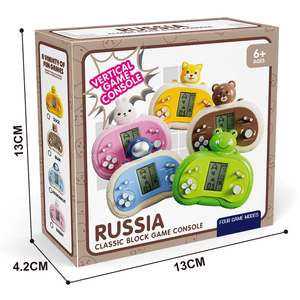 Classico Puzzle <span class=keywords><strong>Tetris</strong></span> Russo, Gioco Elettronico Portatile con Blocchi, Console <span class=keywords><strong>di</strong></span> Gioco Retrò per Bambini - Product Image 6
