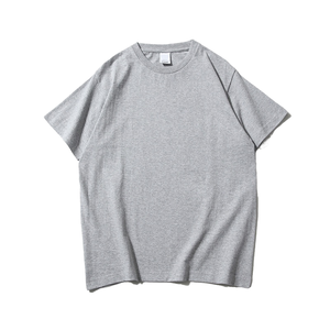 เสื้อยืดโอเวอร์ไซส์ ผ้าฝ้าย 100% ถัก ทรงหลวม แขนสั้น แบบเรียบ สีพื้น ยูนิเซ็กส์ สไตล์วินเทจ ขายส่ง - Product Image 3