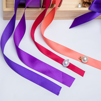Livraison rapide, ruban satin double face de haute qualité, 1/2 pouce, 1,5 cm, 196 couleurs, couleur unie, 100% polyester, haute résistance des couleurs