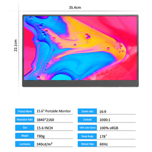4K màn hình di động màn hình cảm ứng 15.6 "chơi game xách tay màn hình LCD cho điện thoại di động máy tính xách tay Máy tính bảng - Product Image 5