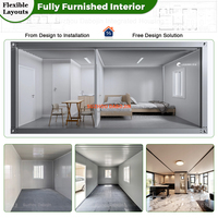 Module préfabriqué modulaire en conteneur, cabine détachable, unité de stockage temporaire à faible coût pour dortoir de personnel