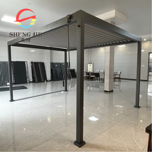 Cama Doble <span class=keywords><strong>de</strong></span> Exterior Moderna y Lujosa con Pérgola <span class=keywords><strong>de</strong></span> Aluminio, Tumbona con Cortinas, Cabana <span class=keywords><strong>de</strong></span> Playa, Tumbona <span class=keywords><strong>de</strong></span> <span class=keywords><strong>Jardín</strong></span> <span class=keywords><strong>para</strong></span> Resort y Hotel - Product Image 2
