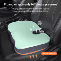 Auto-Kopfstütze Dreieckiges Ergonomisches Massage-Nackenkissen Lendenstütze Memory-Schaum Gestricktes Rückenkissen-Set für Hotel & Büro