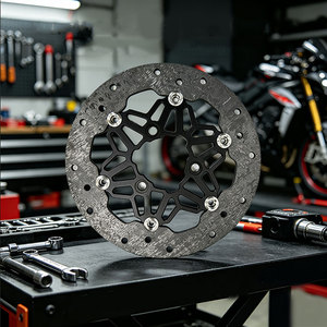 Disque de frein moto en carbone-céramique ultra-léger personnalisé pour la course, compatible Yamaha <span class=keywords><strong>KTM</strong></span> Kawasaki Suzuki Aprilia - Product Image 1