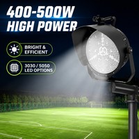 Projecteur LED professionnel pour stade 400W IP66 étanche, éclairage de terrain de football, faisceau réglable, éclairage sportif extérieur