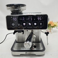 Máquina de Espresso Profesional Anbo de 20 Bares para el Hogar con Molinillo de Granos de Café, Máquina de Café Espresso y Cappuccino Personalizada de Fábrica