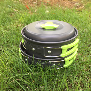Réchaud de camping/réchaud <span class=keywords><strong>portable</strong></span> compatible - Accessoires d'équipement de cuisine de camping, pot - Product Image 5